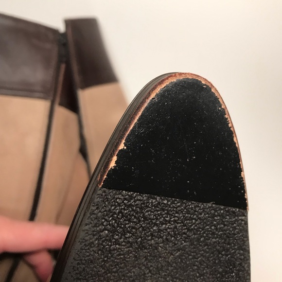 COACH tan suede brown leather Olivia  riding boots - Picture 6 of 8